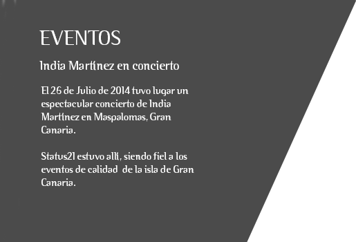 Status21 es una Ginebra dinámica, que se mueve por la noche y el día a través de eventos fantásticos, llenos de sensaciones y experiencias.  A través de esta sección podrás acceder a los eventos en los que ha participado Status21.